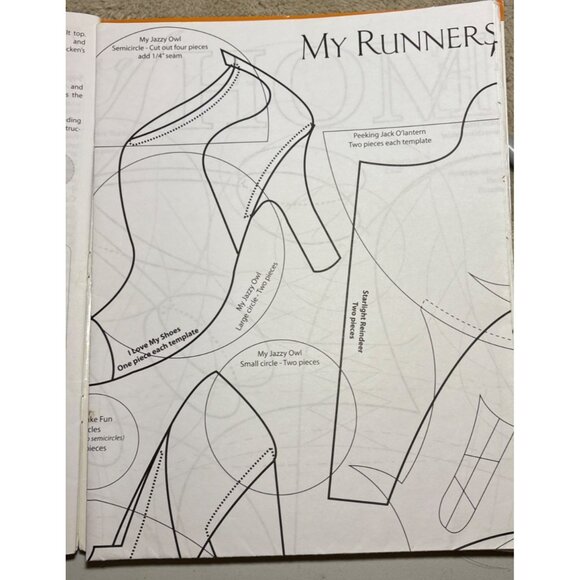My Runners Keep Going Disa Designs Pattern Book 12 Table Runner Pattern Quilting - Picture 6 of 7